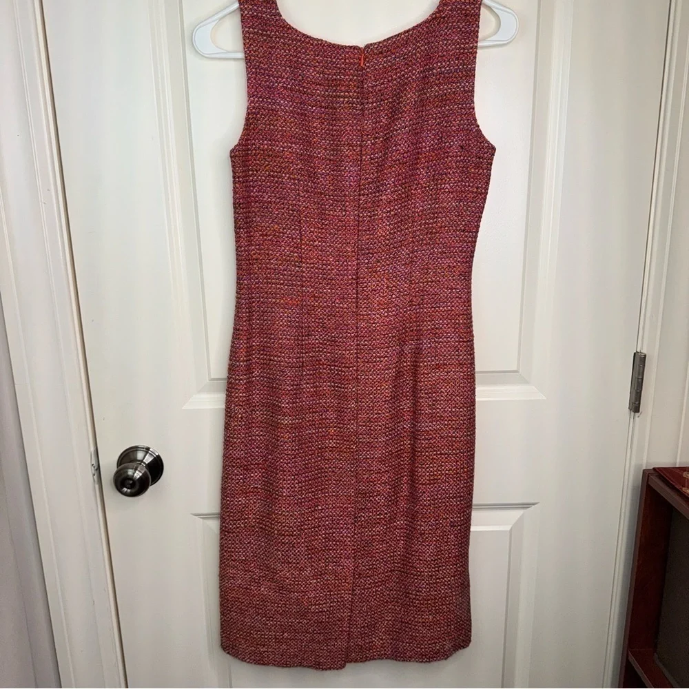 Vintage Talbots two-piece silk blend tweed sheath dress and jacket size 2 petite